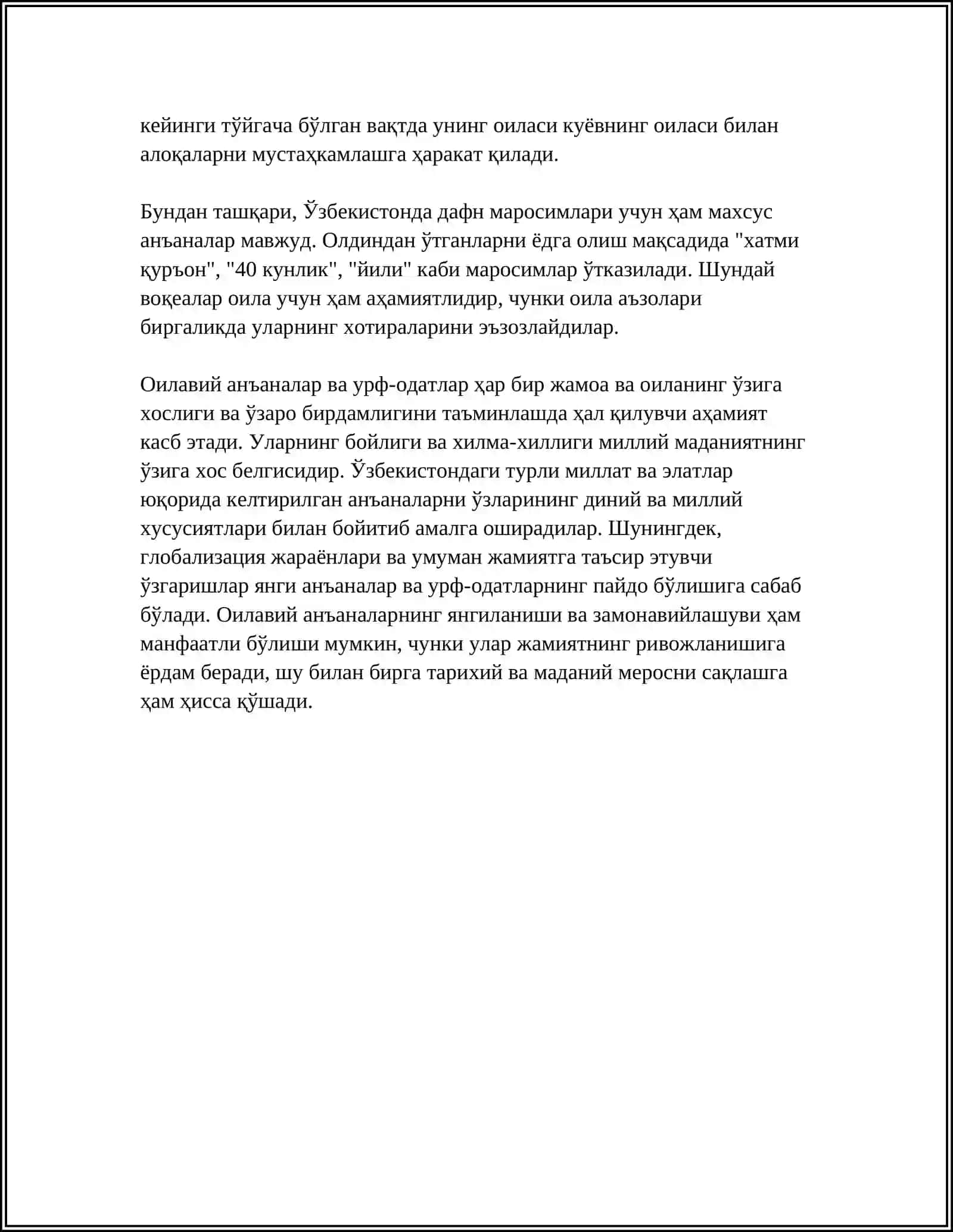 ОИЛА ТАРБИЯСИ МЕТОД ШАКЛ ВА ВОСИТАЛАРДАН БИТТАДАН ТАНЛАБ ОЛИБ АМАЛИЙ ИШЛАНМА ТУЗИШ 4