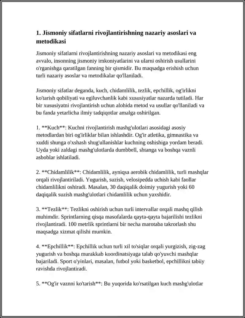 JISMONIY SIFATLARNI TARBIYALASH VA RIVOJLANTIRISH 4