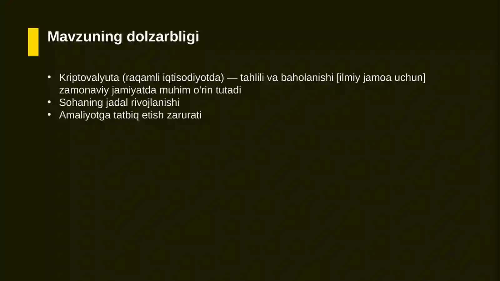 Kriptovalyuta (raqamli iqtisodiyotda) — tahlili va baholanishi [ilmiy jamoa uchun] 4