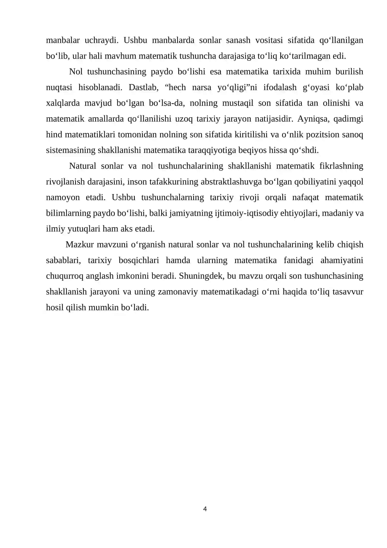 Natural son va nol tushunchasini vujudga kelishi tarixini o‘rganish 4
