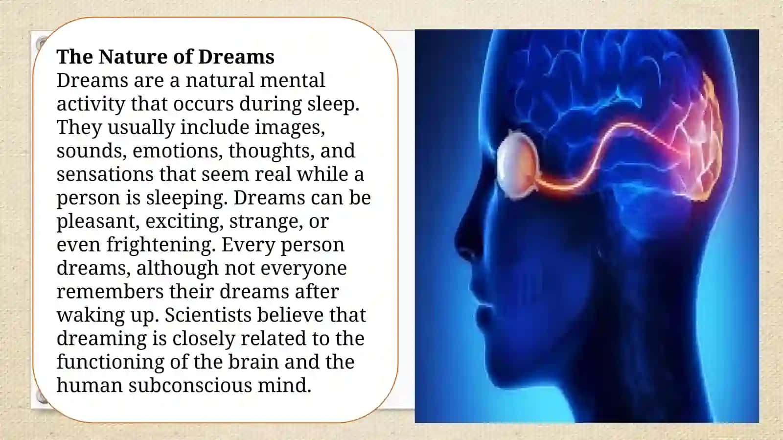 Why do we dream 4