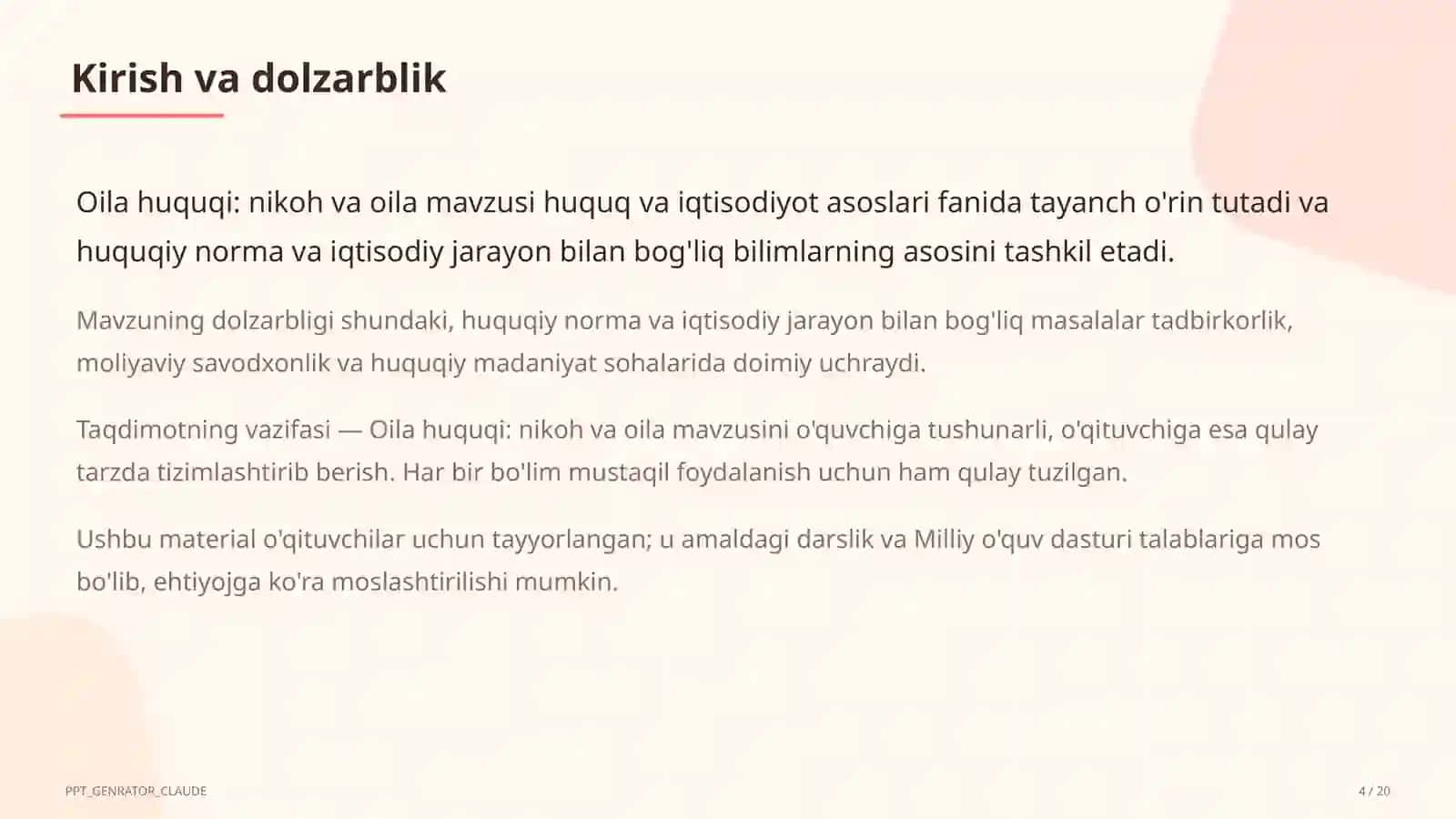 Huquq va iqtisodiyot asoslari (9–11) 4