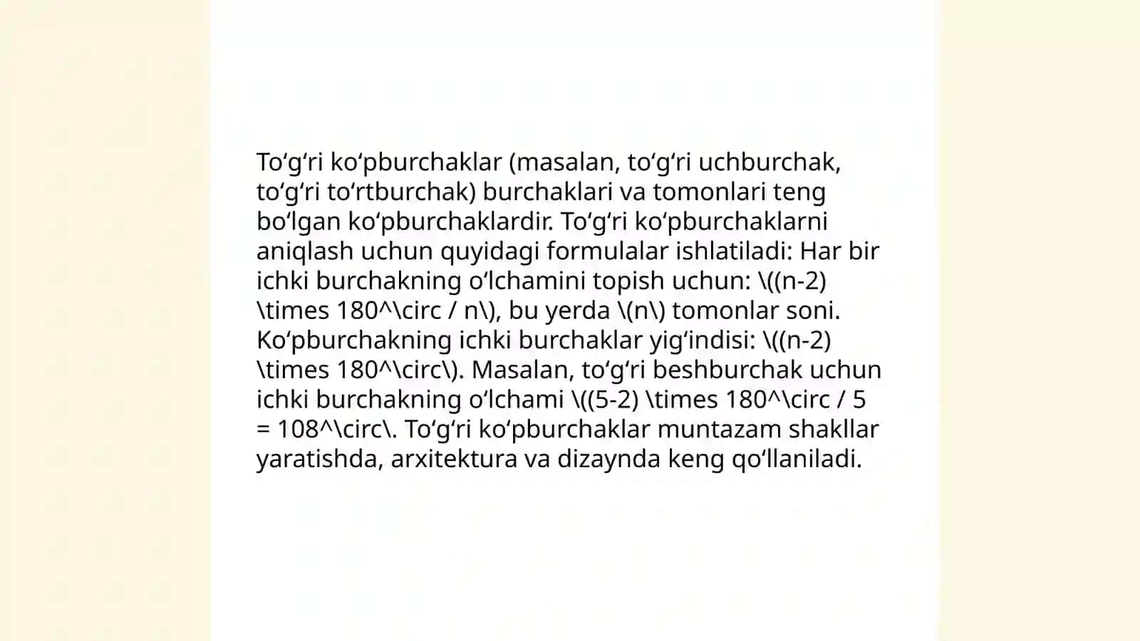 Koʻpyoqlarni tasnifi 4