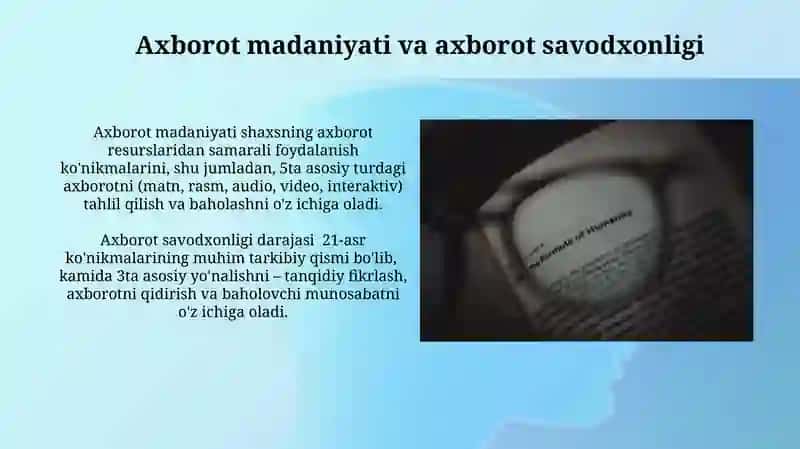 Axborotga odamlarning ehtiyoji 4