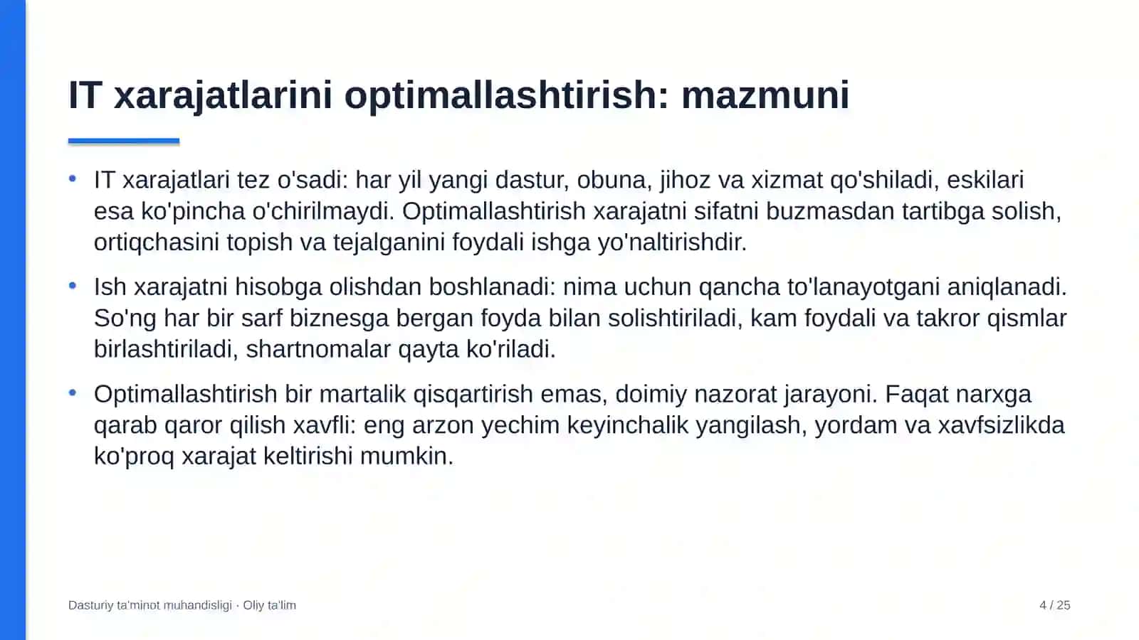 Chorvachilik xo'jaliklarida IT xarajatlarini optimallashtirish 4