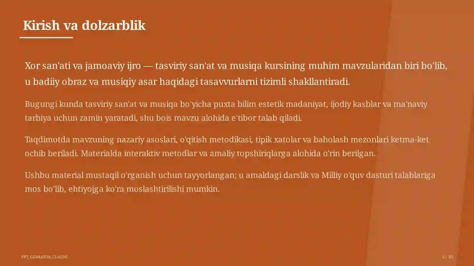 Xor san'ati va jamoaviy ijro (7-sinf) 4