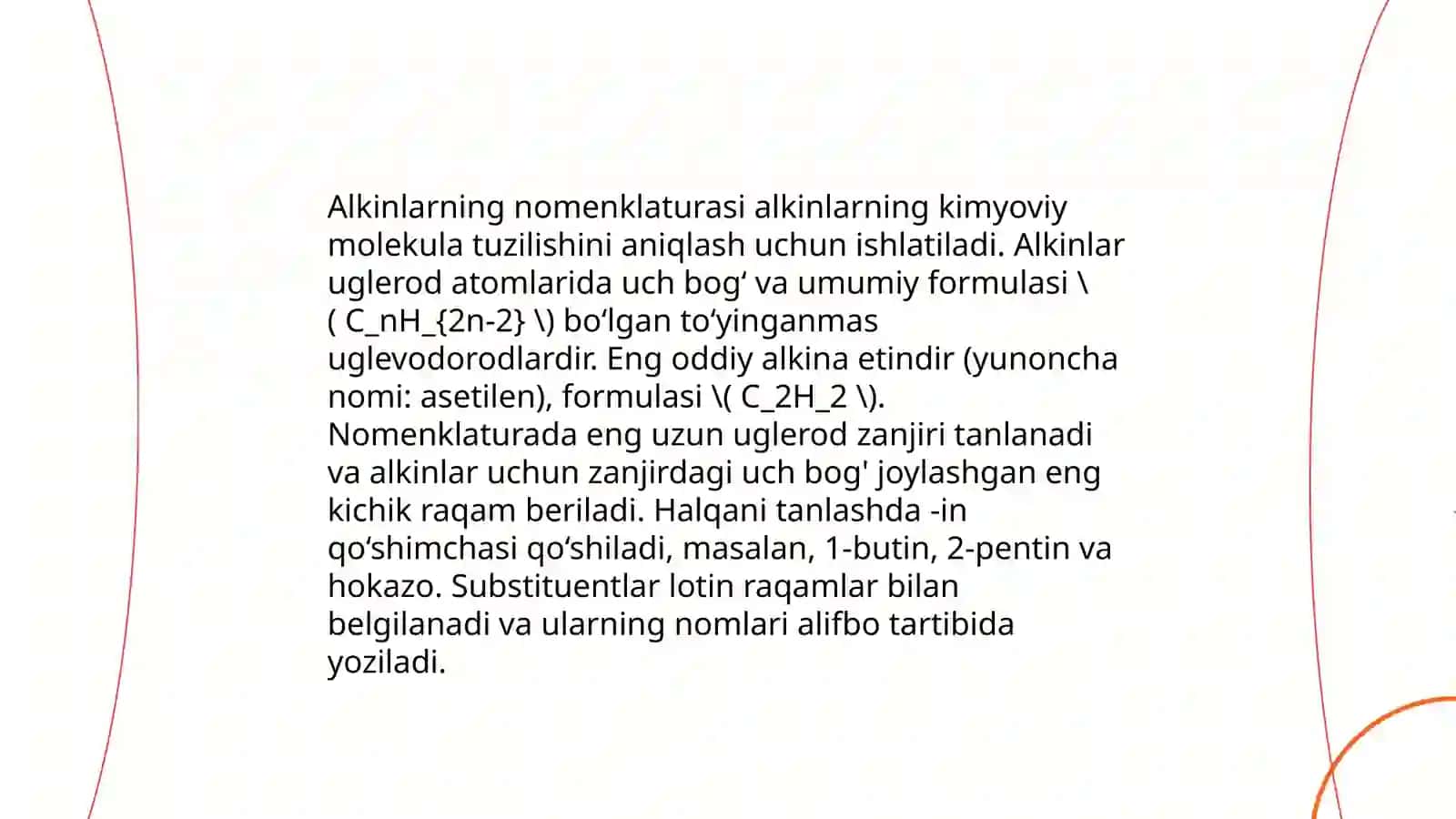Alkinlarning Mavzusi 4