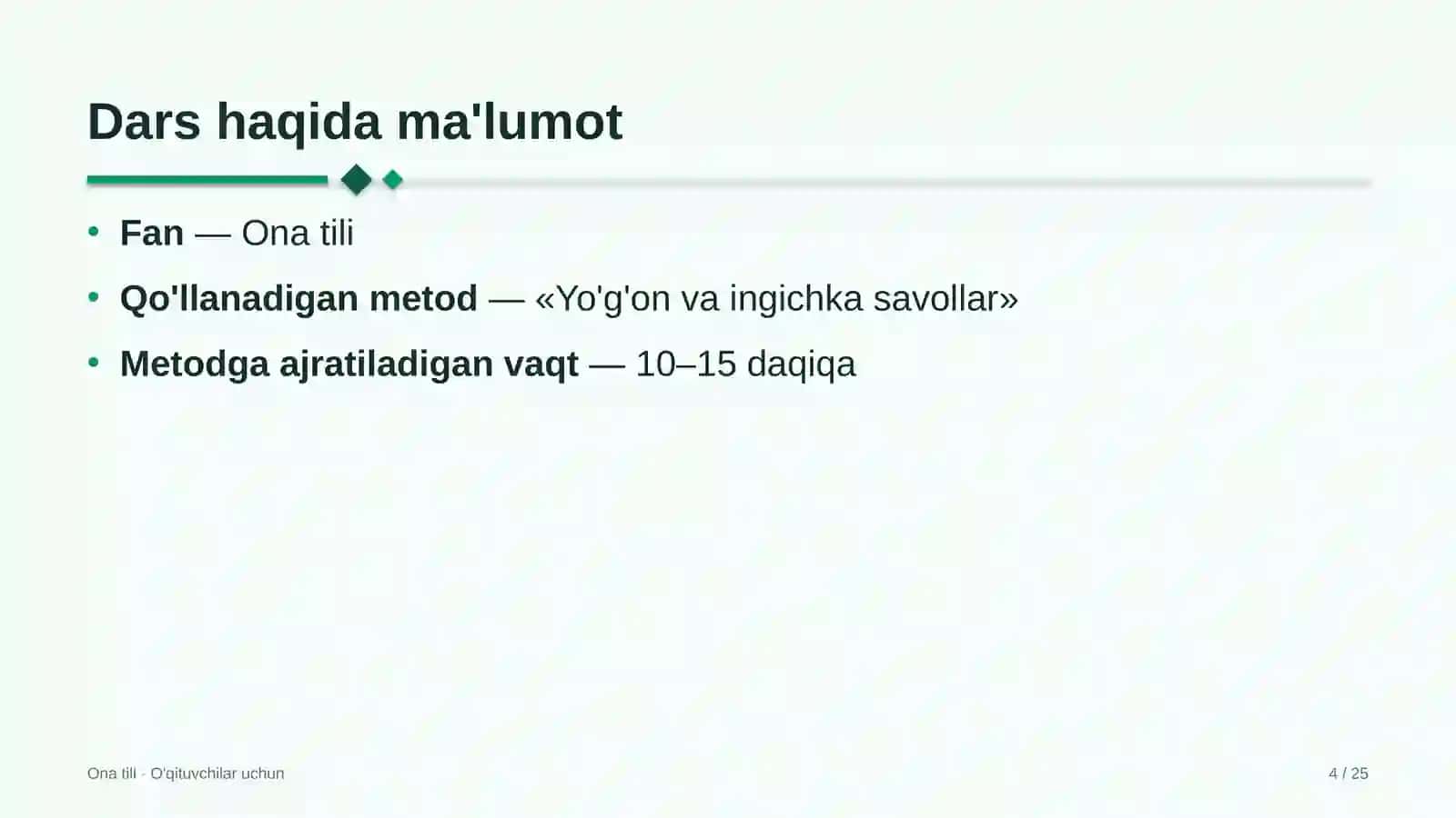 ona tili darslarida yo'g'on va ingichka savollar metodidan foydalanish 2309 4