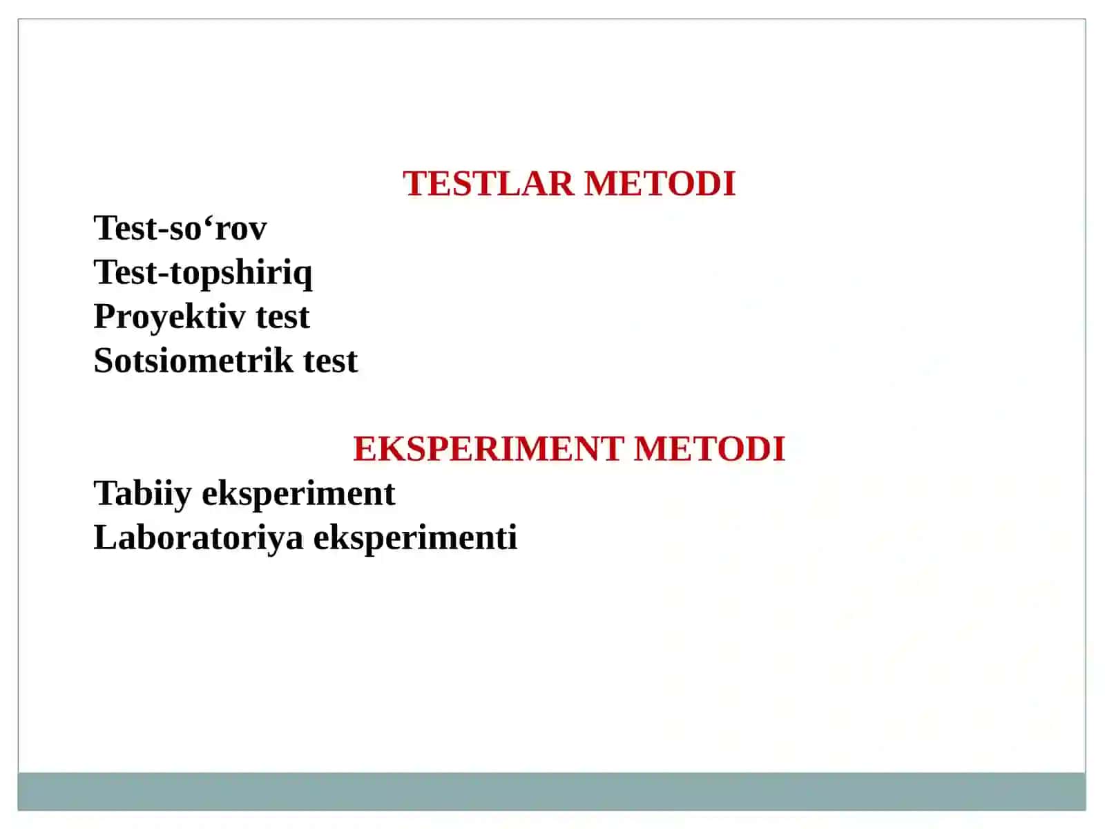 ILMIY TATQIQOT METODLARI 4