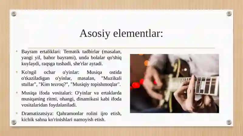 Musiqiy bayram ertaliklar va ko‘ngil ochar o‘yinlar 4