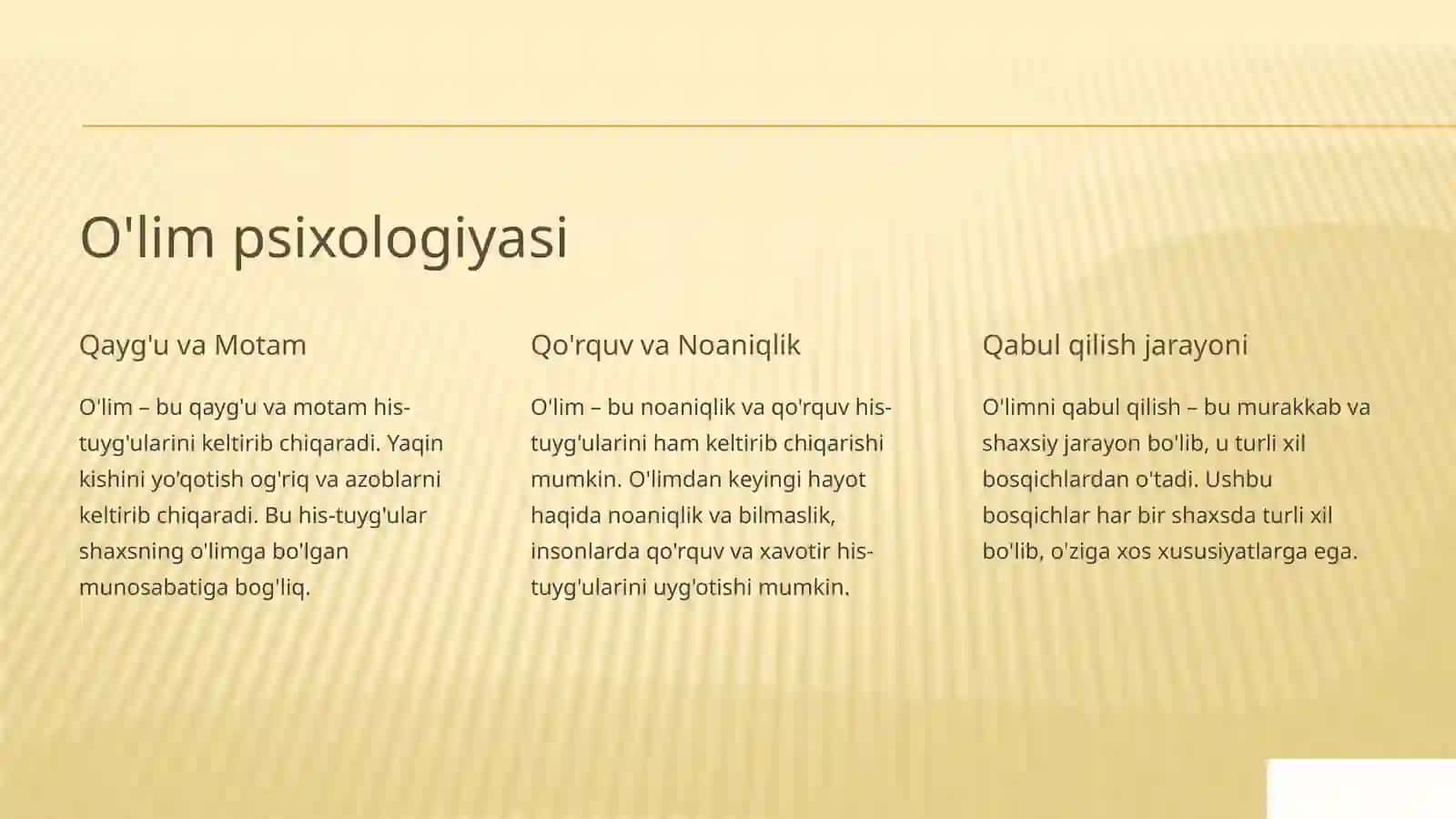 O'lim haqidagi tushunchalar 4