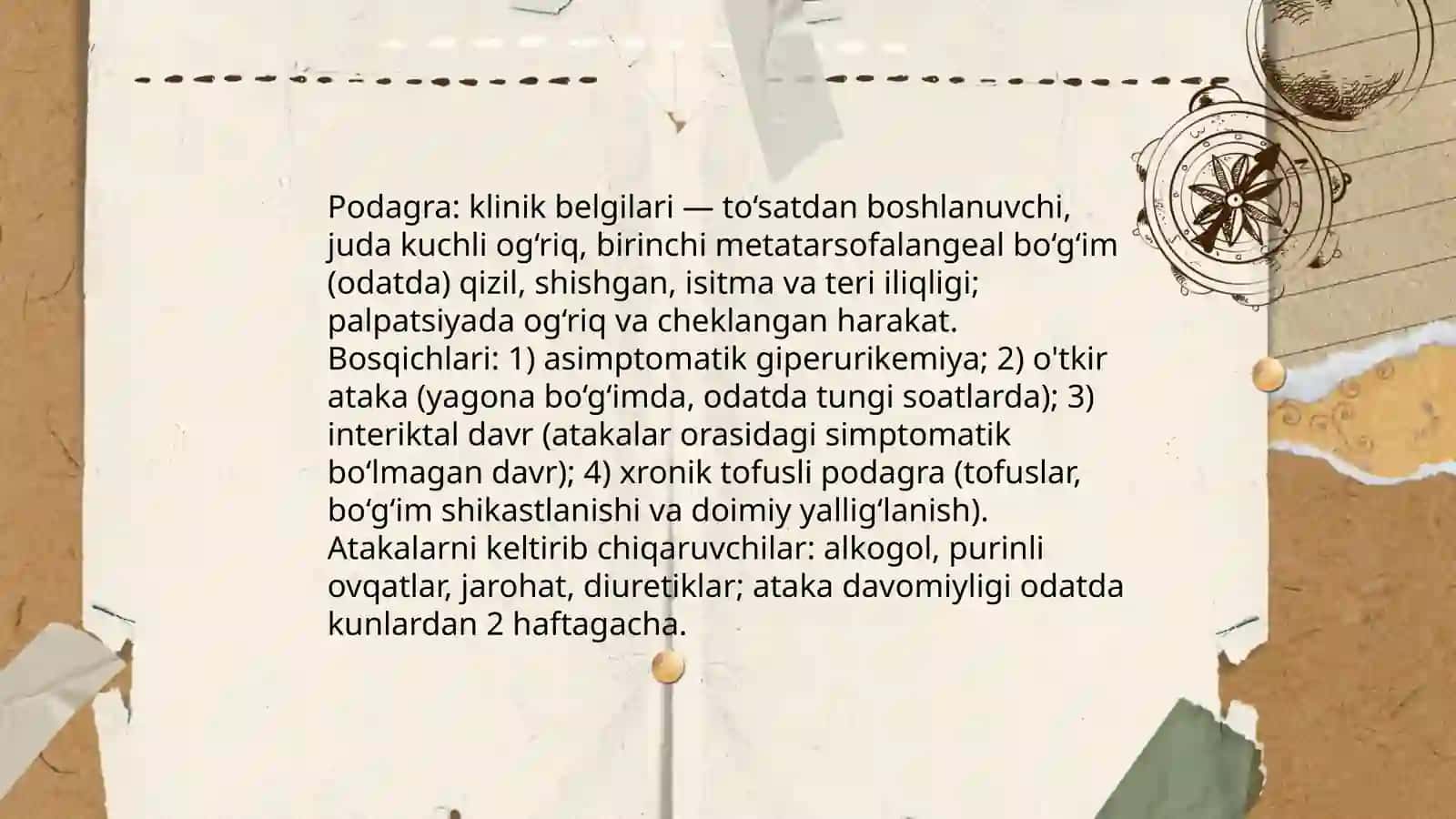 Giperurikemiya va podagra, davolash usullari 4