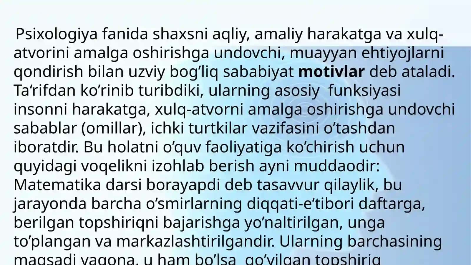 O’QUV MOTIVATSIYASI 4