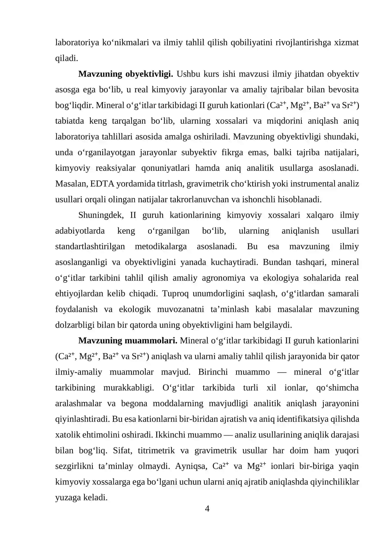 II GURUH KATIONLARI VA MINERAL O‘G‘ITLAR 4