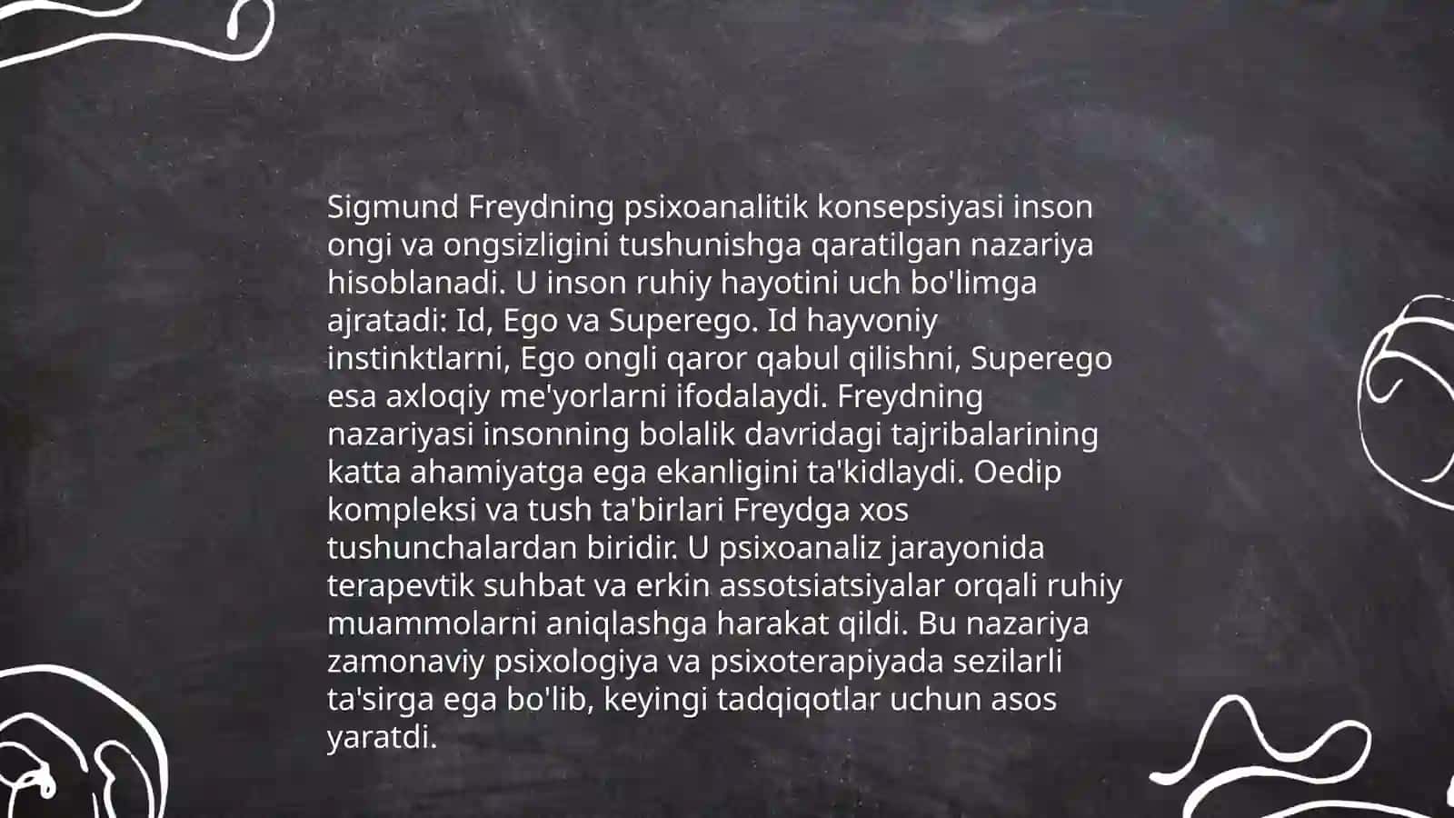 Psixik rivojlanishning psixoanalitik nazariyasi 4