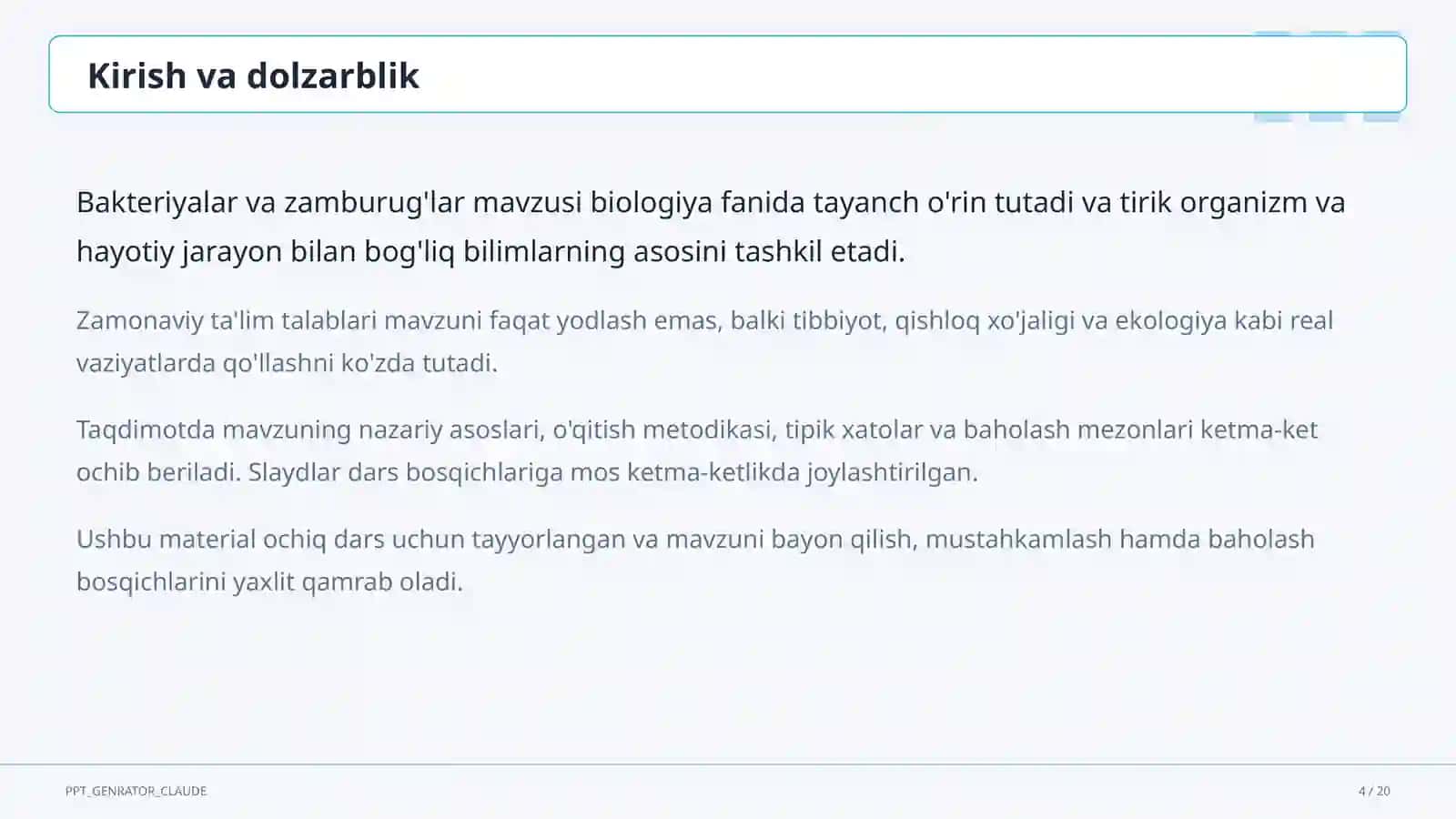 Bakteriyalar va zamburug'lar (6-sinf) 4
