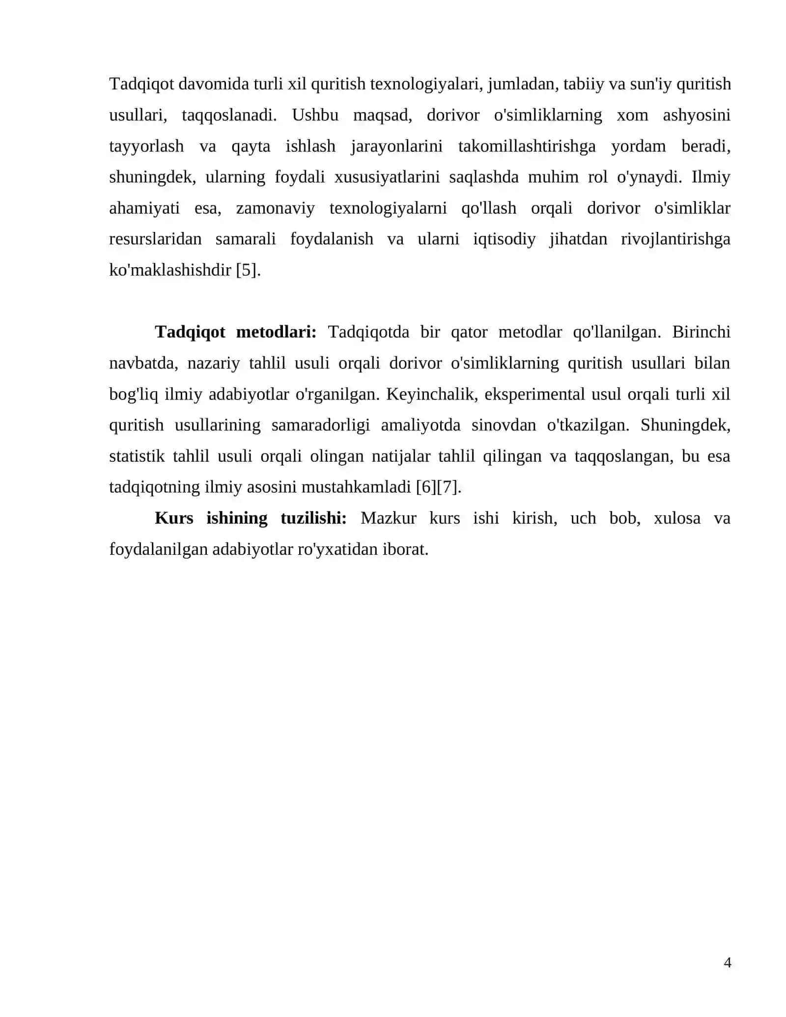DORIVOR O'SIMLIKLARNING YER OSTI QISMINI QURITISH USULLARI 4