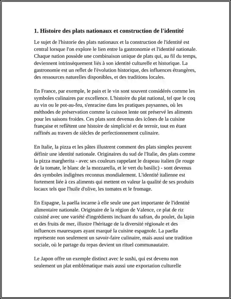 LA GASTRONOMIE ET SON LIEN AVEC L'IDENTITÉ NATIONALE 4
