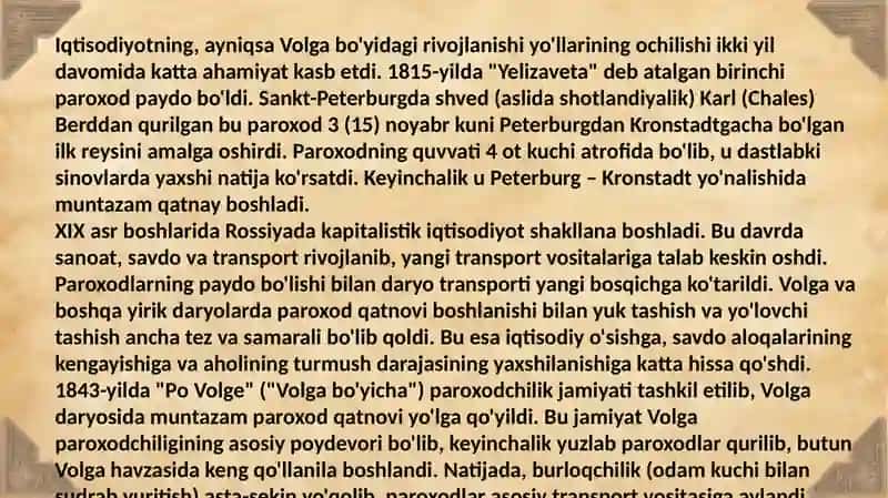 9-sinf 3-chorak  24-mavzu" Rossiya taraqqiyotining o‘zgacha yo‘li" mavzusida taqdimot 4