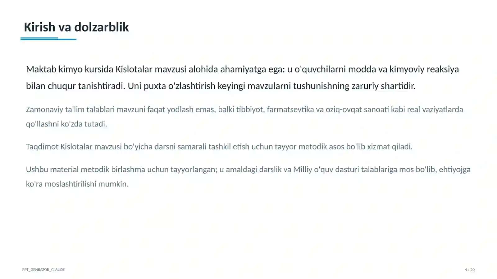 Kislotalar (8-sinf) 4