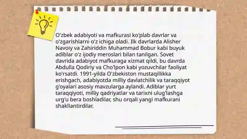 Adabiyot va mafkura tarixi 4