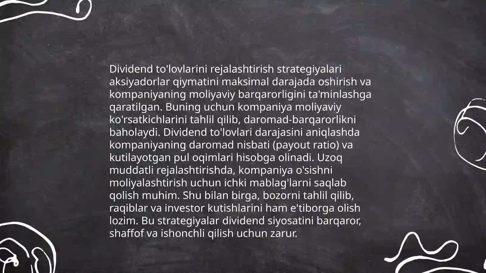 Dividend siyosati 4