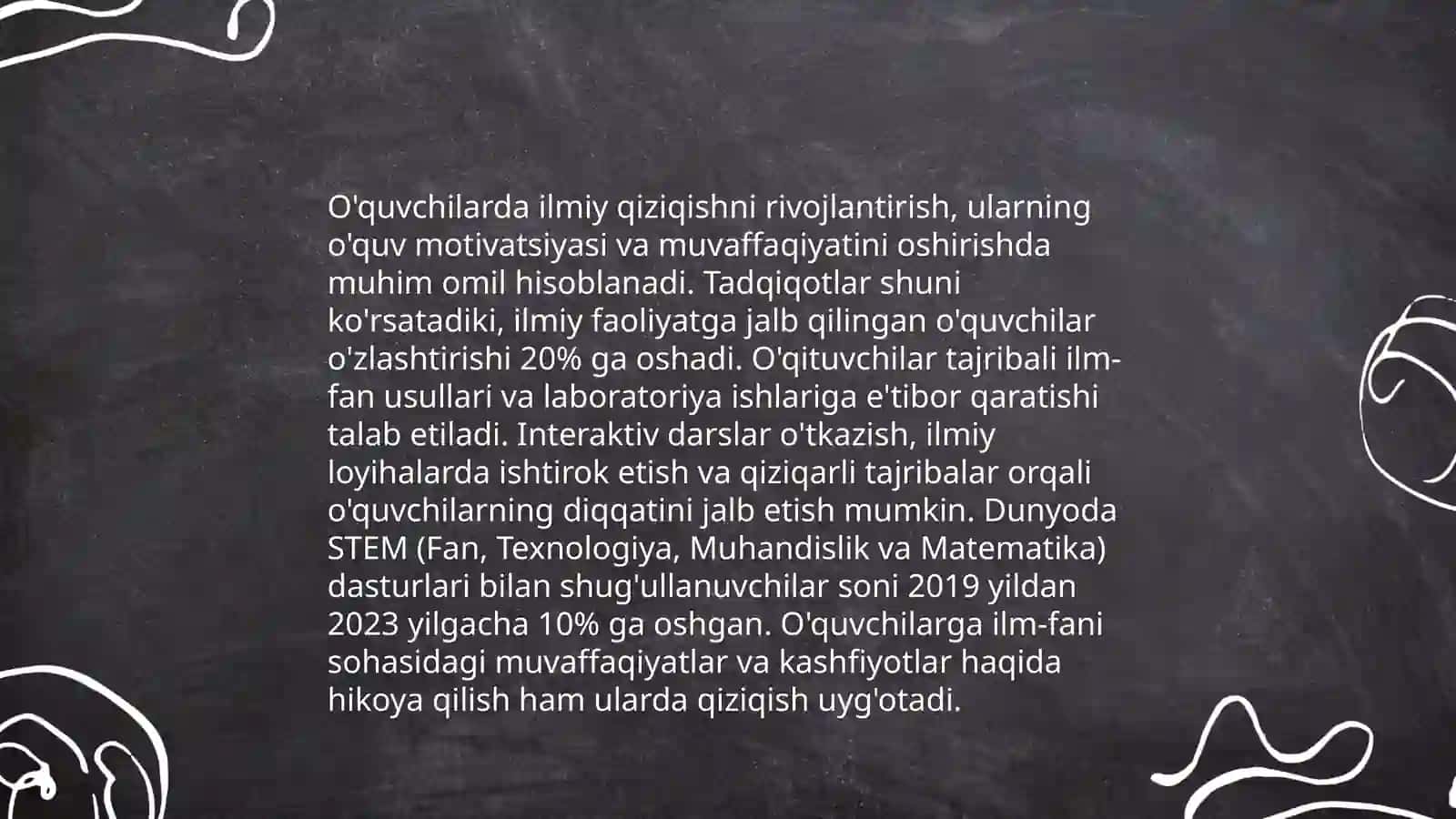 Ilmiy dunyoqarashni shakllantirish va o'quvchilarni aqliy tarbiyalash 4