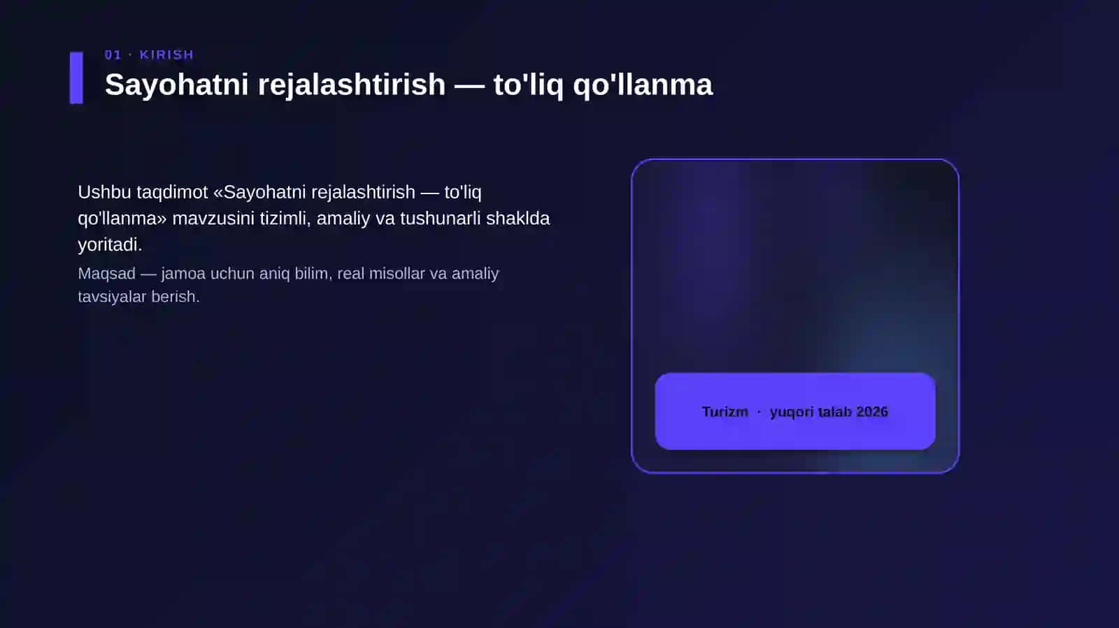 Sayohatni rejalashtirish — to'liq qo'llanma 4