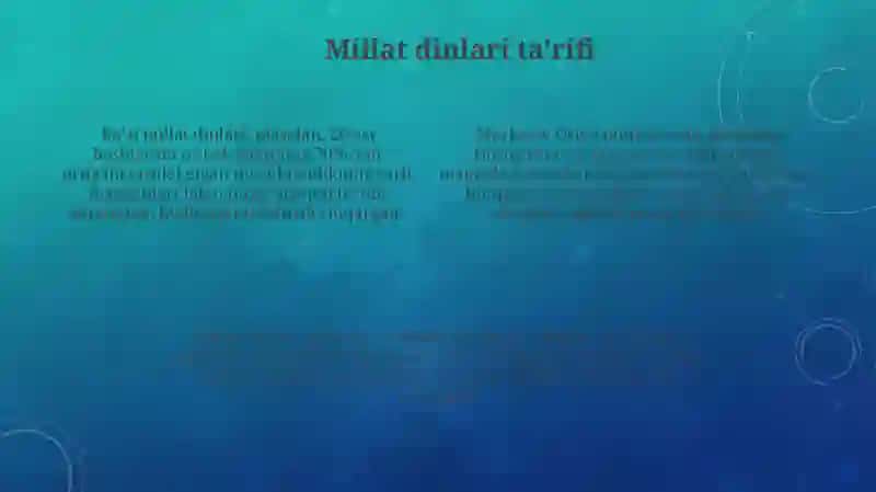 Milliy dinlar 4