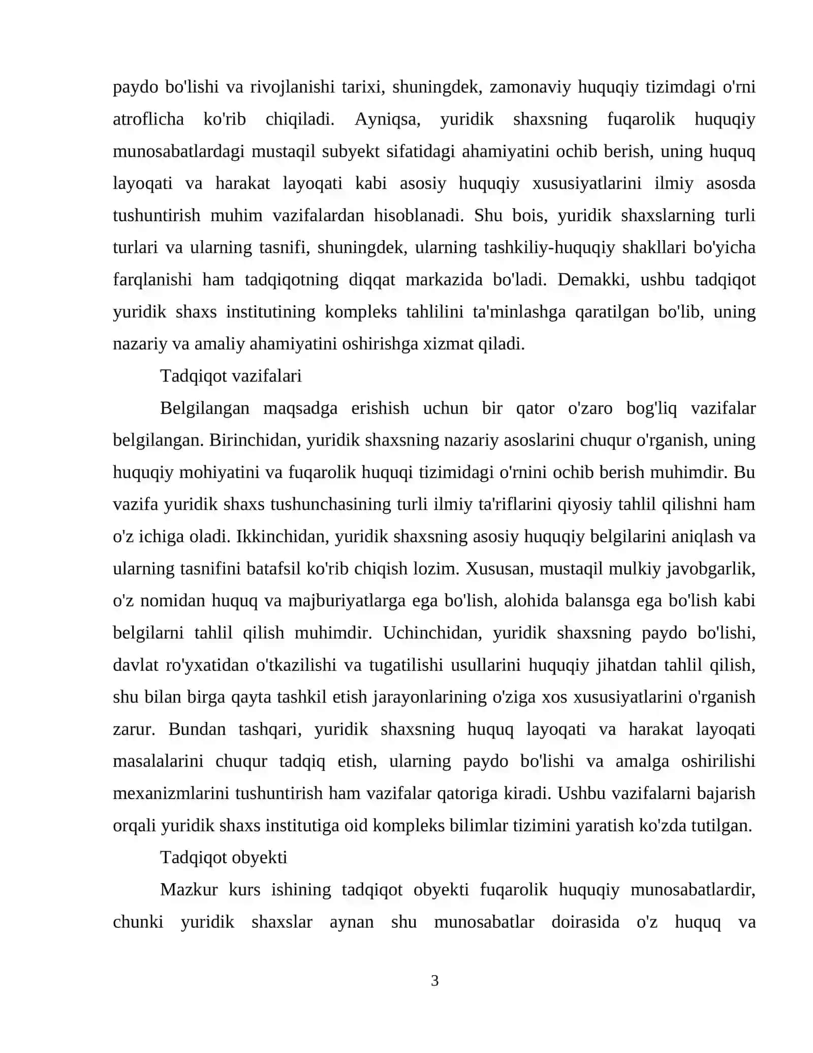 Fuqarolik xuquqida  yuridik shaxs tushunchasi,  belgilari va usullari 4