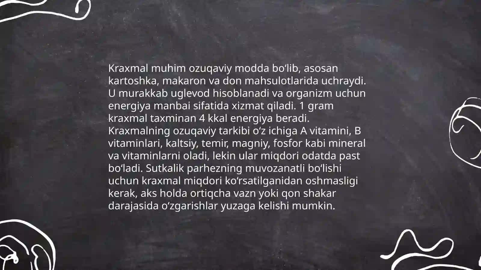 Kartoshkadan kraxmal, spirt, oziqa maxsulotlarini ishlab chiqarish texnologiyalari 4