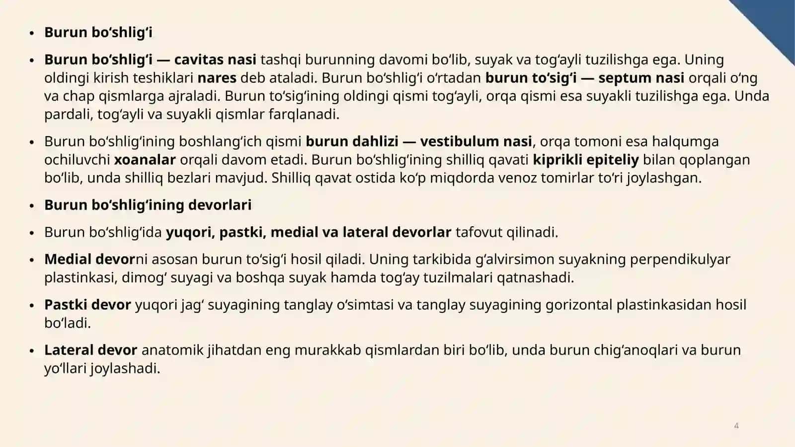 Burunning klinik anatomiyasi, fiziologiyasi va endoskopik tekshirish usullari 4