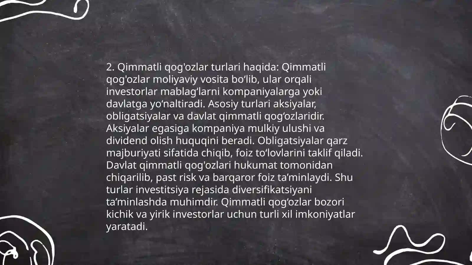 Qimmatli qogo’zlar bozorida savdo qilish amaliyoti 4
