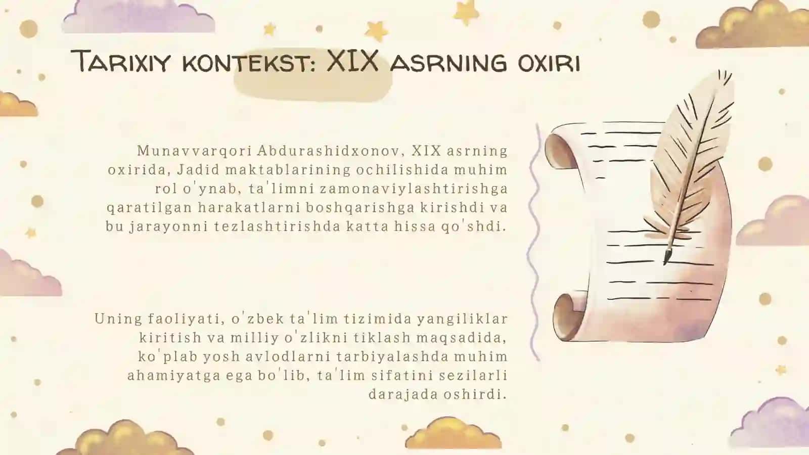 Jadid maktablarining asoschisi sifatida Munavvarqori Abdurashidxonovning o’rni va ro’li 4