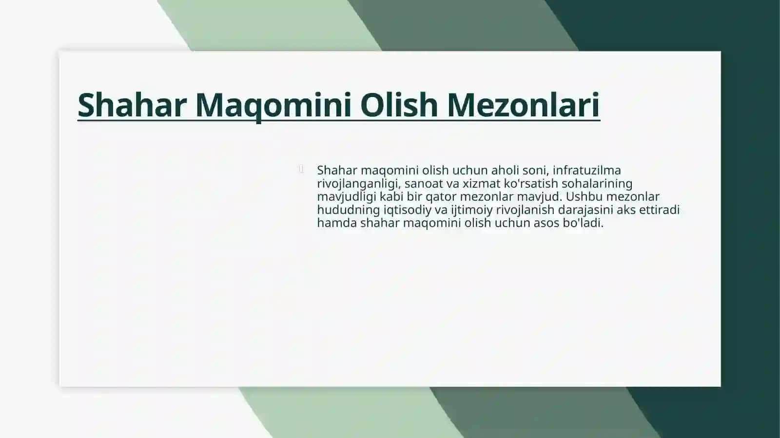 Shahar maqomini berish tartibi 4