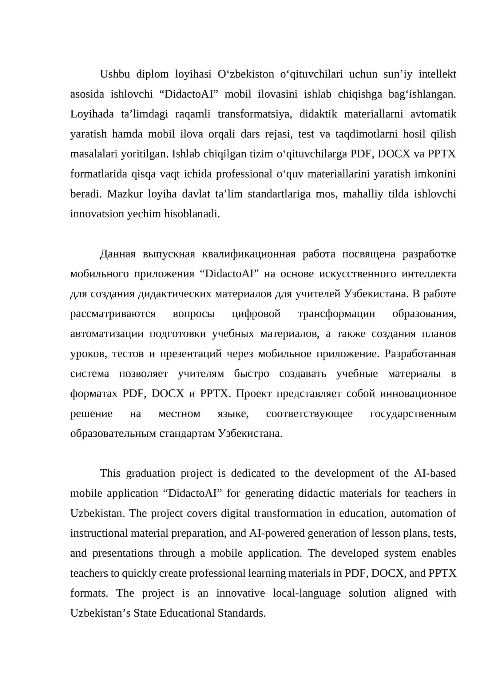 O'qituvchilar uchun didaktik materiallar yaratuvchi mobil ilovasini ishlab chiqish 4