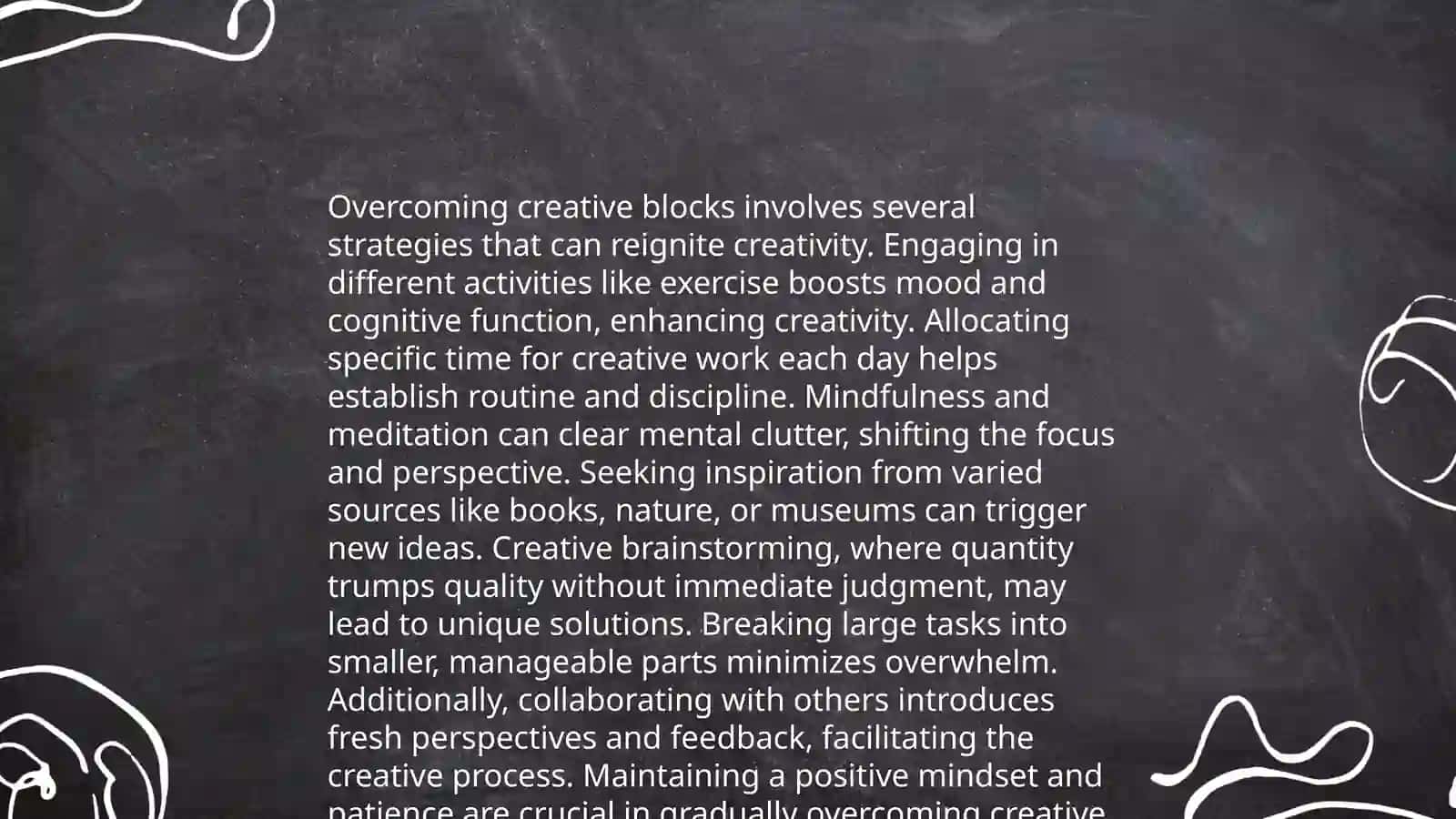 Cultivate creativity in everyday life 4