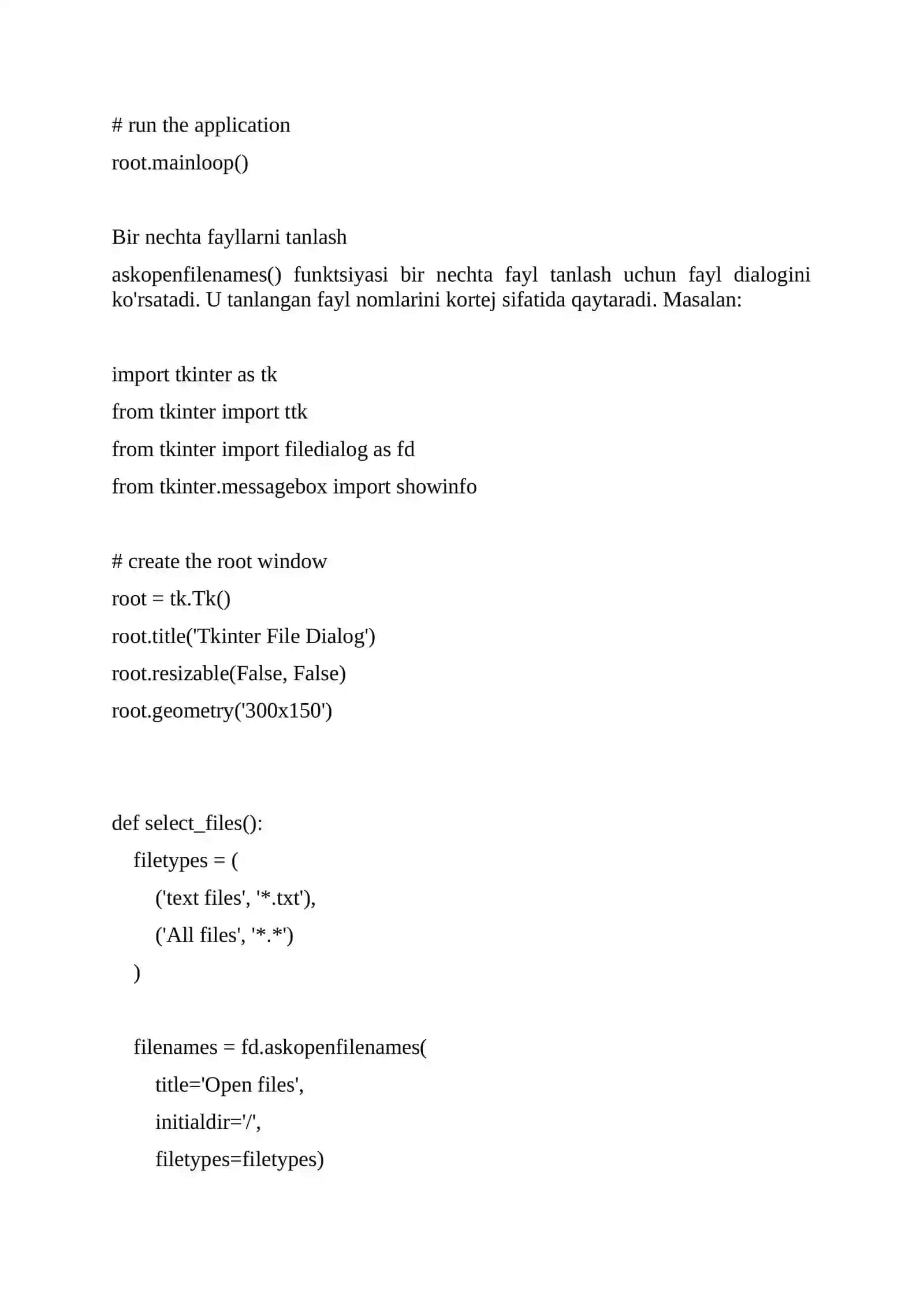 Tkinter Open File Dialog funksiyasi 4