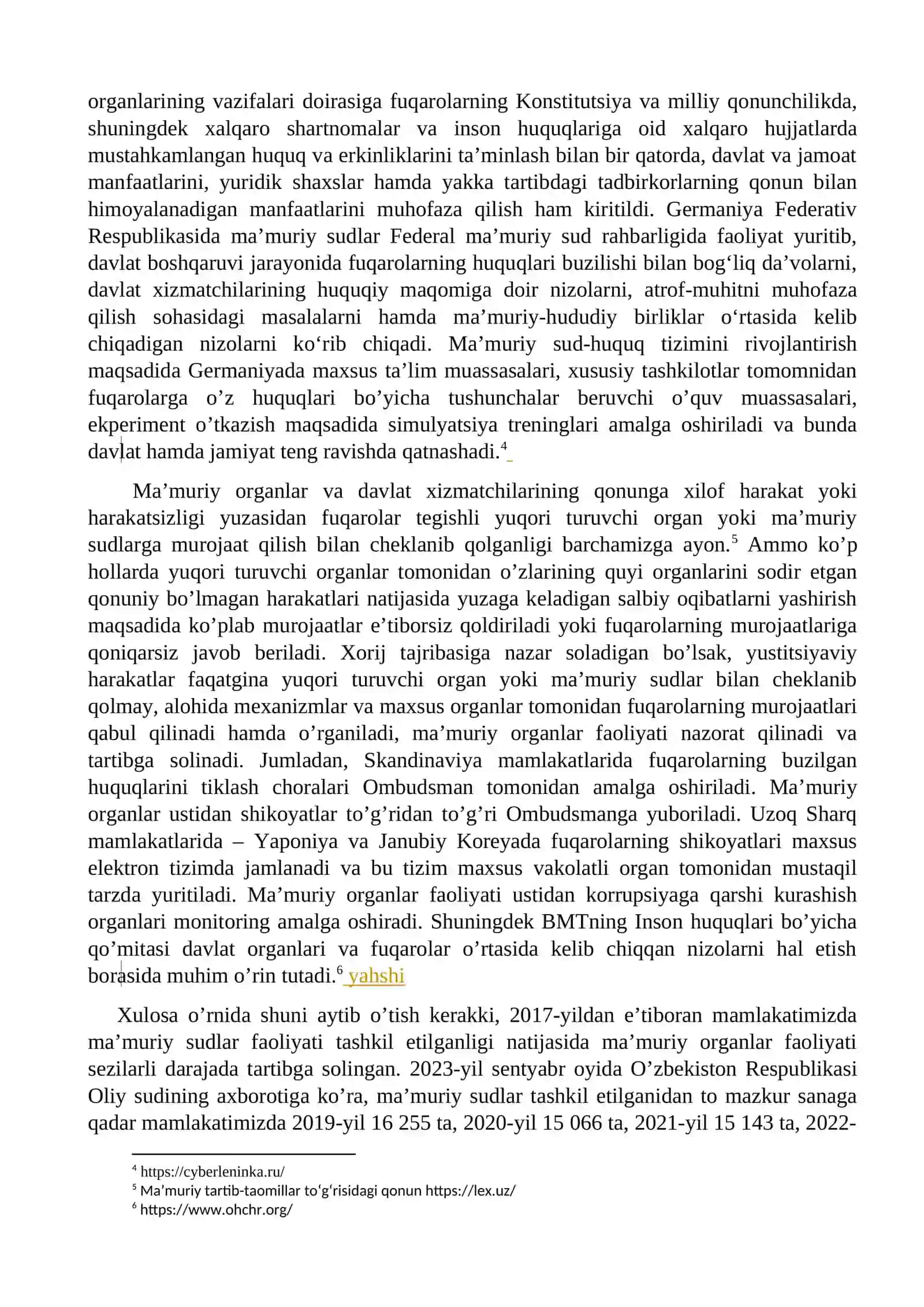 Ma'muriy sudlar faoliyatini takomillashtirish va davlat xizmatlari ustidan shikoyat mexanizmlari 4