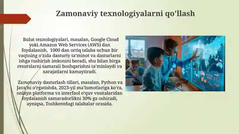 Zamonaviy kompyuterlar bòlimini òqitish metodikasi 4