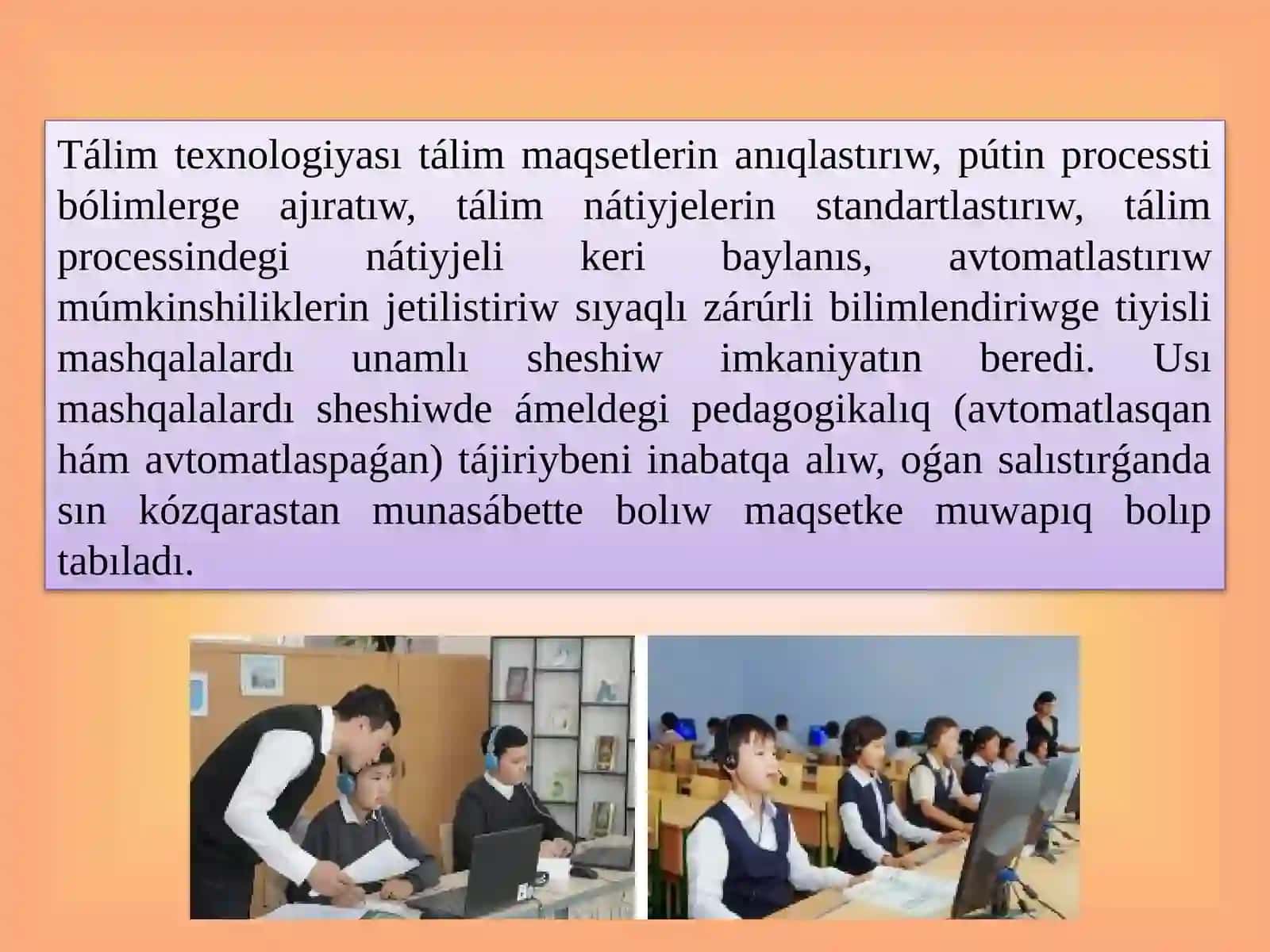 Zamanagóy mektepke shekem tálim shólkemlerinde shólkemlestiriw iskerliginiń áhmiyeti 4