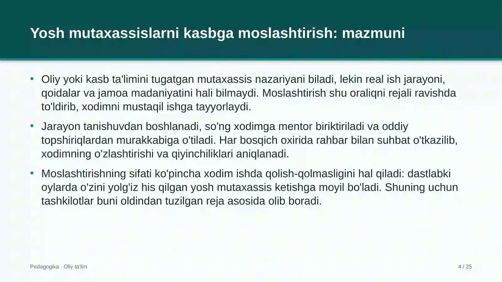 qishloq xo'jaligi mashinasozligida yosh mutaxassislarni kasbga moslashtirish 9100 4