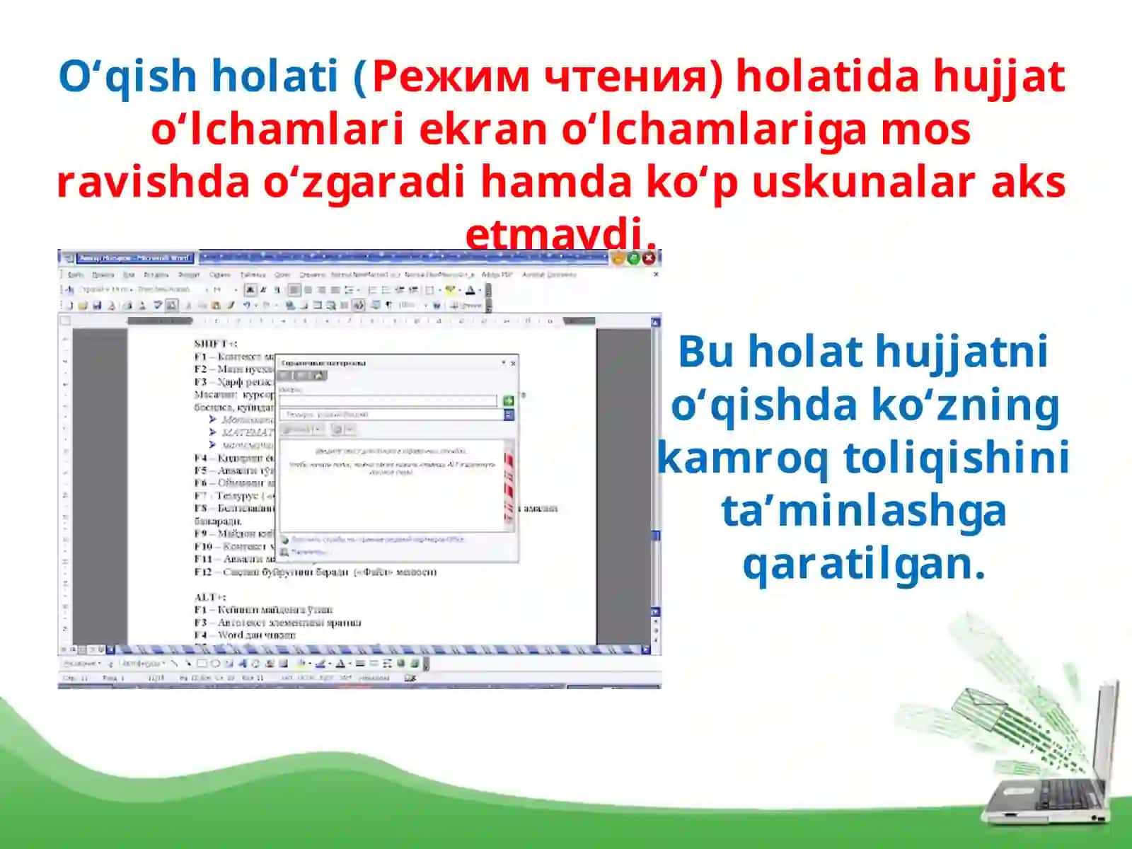 Wordda matn yozish qoidalari 4