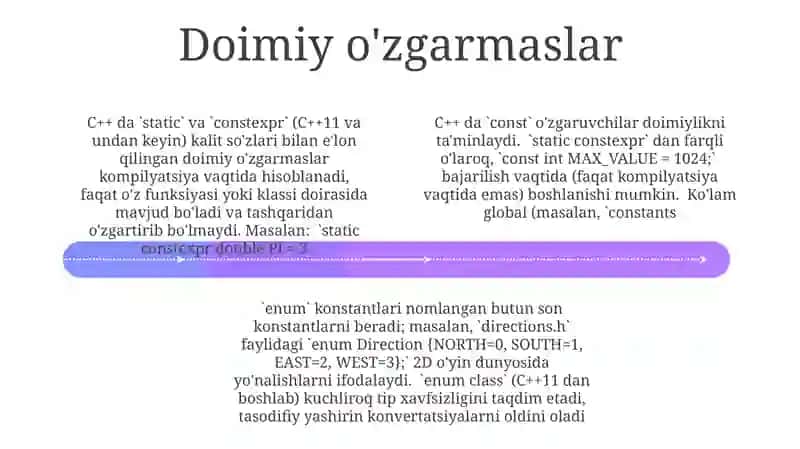 C++ da konstantalar 4