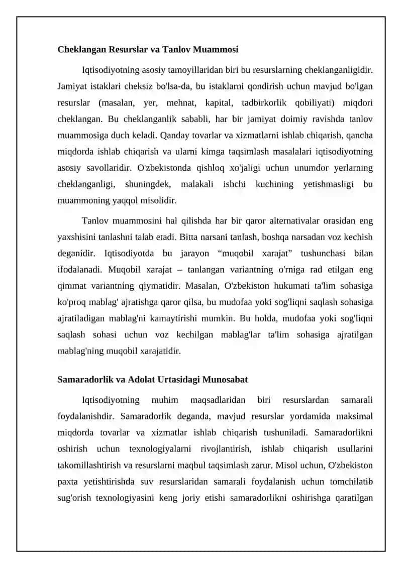 Iqtisodiyotning Asosiy Tamoyillari 4