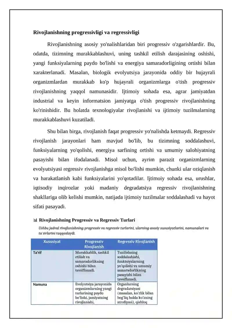 Rivojlanishning umumiy qonunlari va kategoriyalari 4