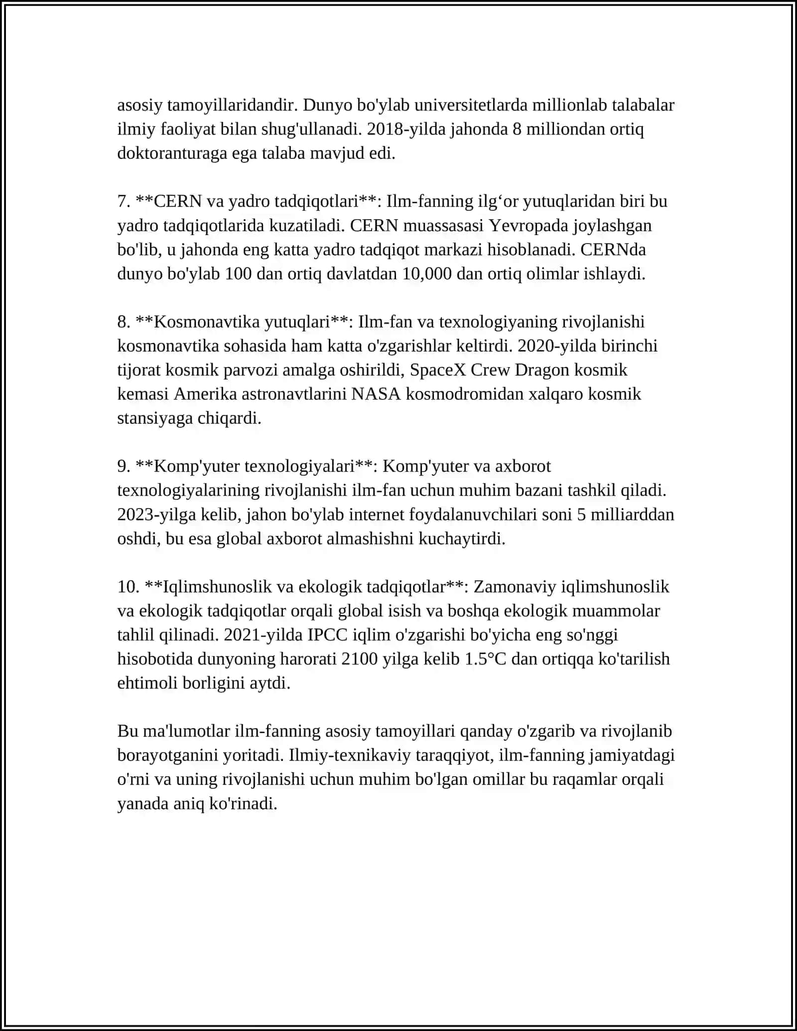 ILM FAN,ILMIY TADQIQOT TUSHUNCHALARI VA MAQSADLARI.REFERAT 4