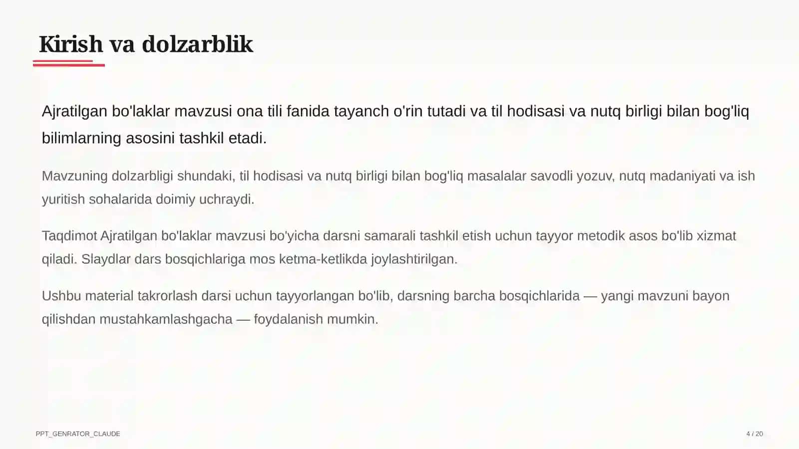 Ajratilgan bo'laklar (8-sinf) 4