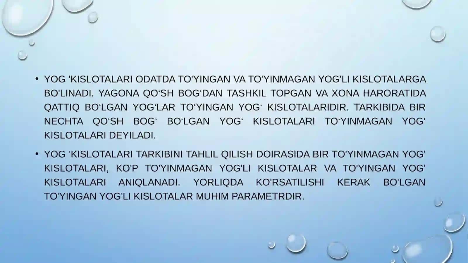 Yog’ kislotalarining tarkibini aniqlash 4