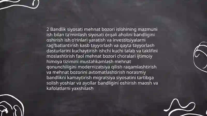 Oʻzbekiston Respublikasidagi ijtimoiy sohadagi islohotlar mazmun va mohiyati 4